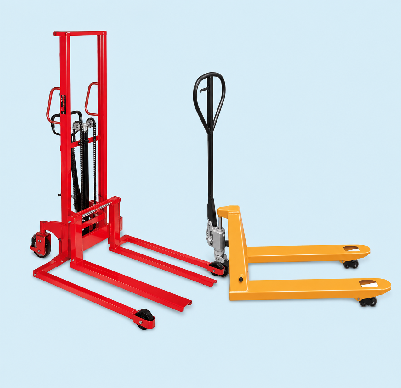 As Hydraulics Powerfull Team hydraulic trolley and stacker